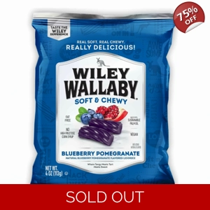 Kenny's Wiley Wallaby Soft Blueberry Pomegranate Liquorice - 113g Bag